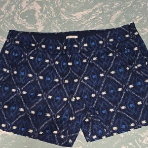 J. Crew Blue Patterned Women Shorts